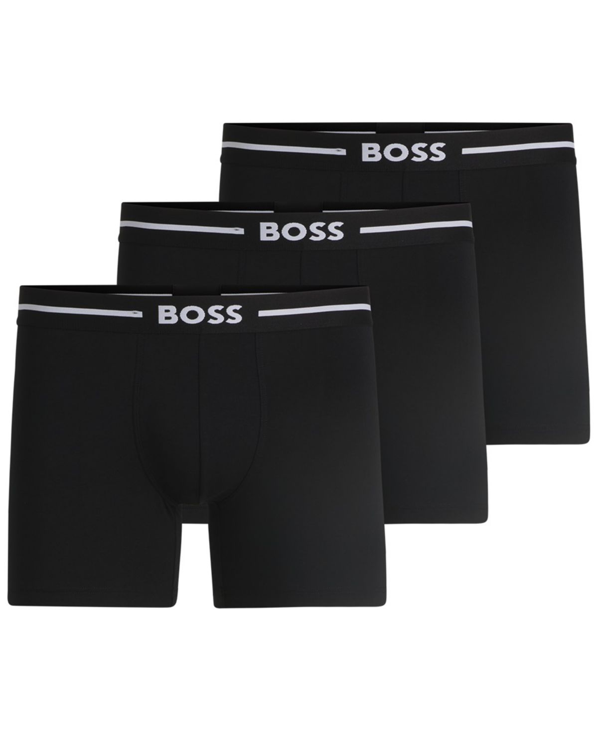 Мужские трусы-боксеры с ярким логотипом из 3 упаковок Нижнего белья