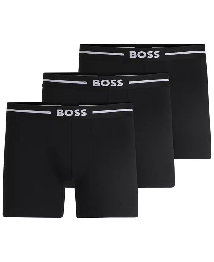 Bold 3-Pack Stretch Cotton Boxer Briefs