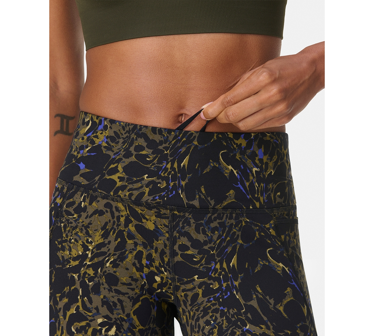 Sweaty Betty Women's Power Printed 7/8-length Workout Leggings In Black