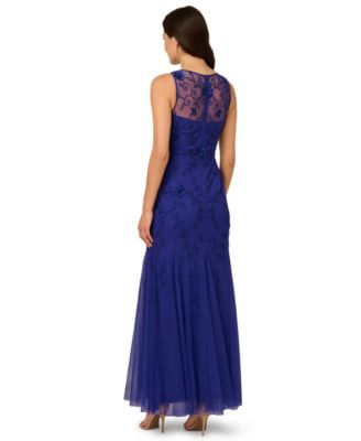 Women's Beaded Sleeveless Gown