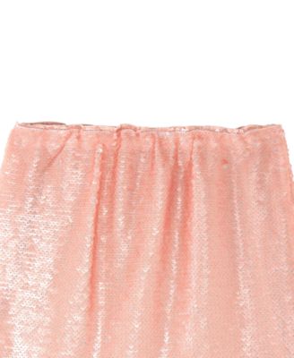 7-16 Sequin Pull-On Mini Skirt