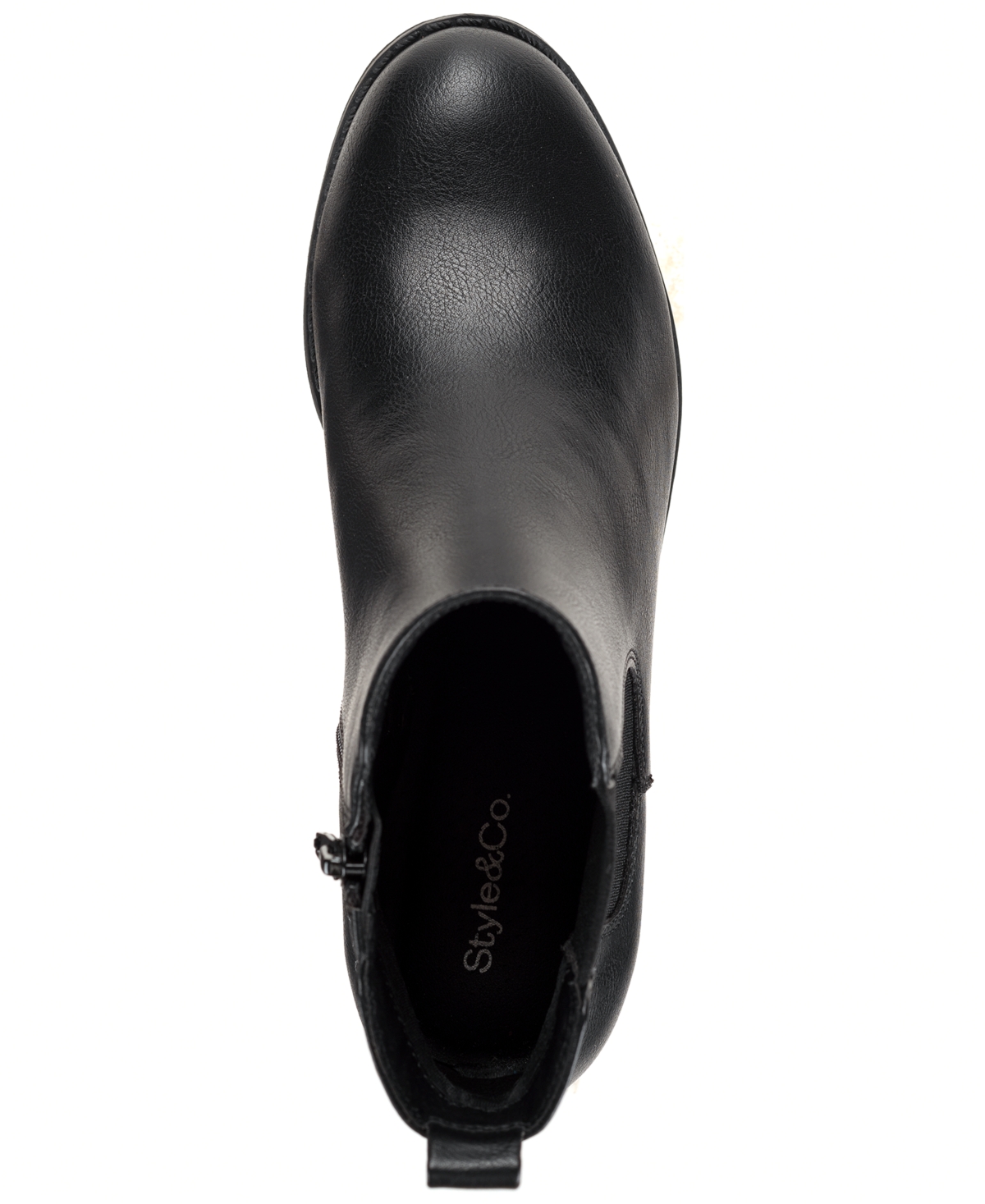 Style & Co Women's Charlyy Gore Block Heel Booties, Macy's Exclusive In Black