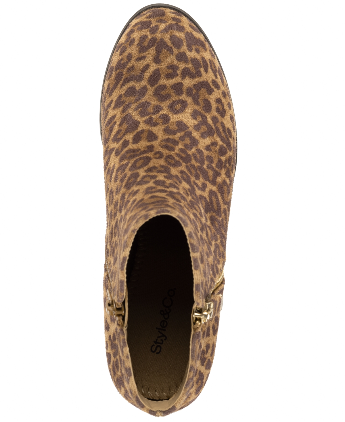 Style & Co Women's Masrinaa Ankle Booties, Created For Macy's In Animal Print