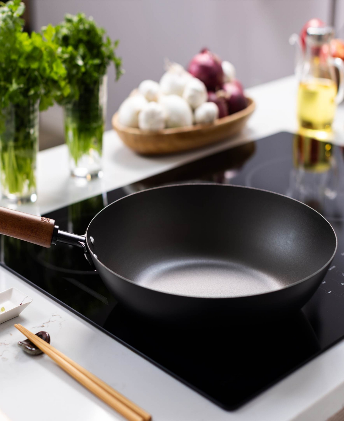 Joyce Chen Carbon Steel Classic Series 12" Pre-Seasoned Stir Fry Pan