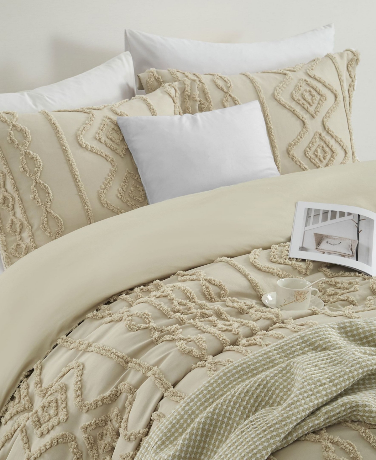 Stratford Park Aluma Geometric 3-pc. Comforter Set, Twin In Neutral