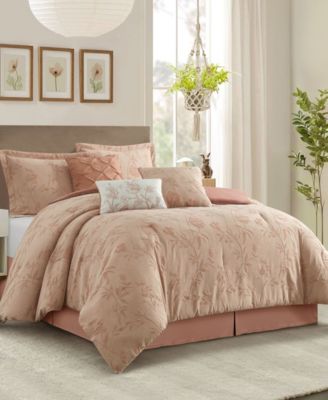 Kursia Floral 7-Pc. Comforter Set, California King