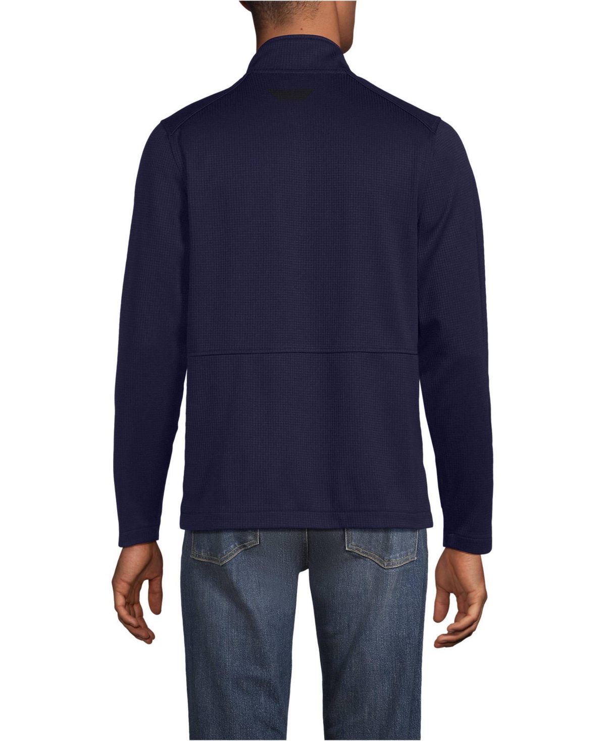 Lands' End Men's Unisex Grid Tech Snapneck Pullover Shirt