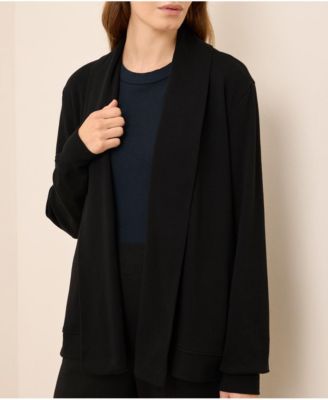 Women's Organic Cotton Airplane Short Drape Cardigan