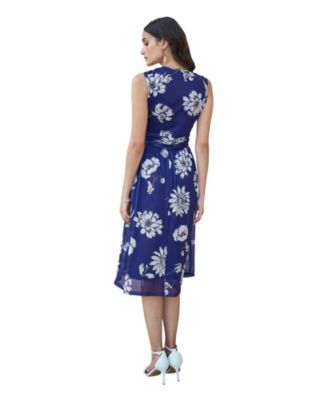 Women's Floral Print Stretch Mesh Dress