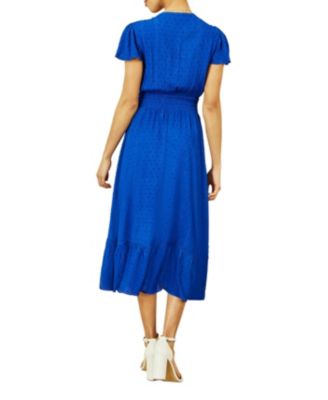 Women's Button Detail Midi Dress