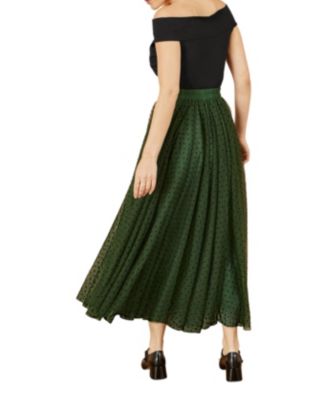 Women's Mesh Heart Print Tulle Skirt