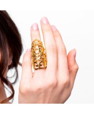 Elements Full Armour Ring in Gold Vermeil