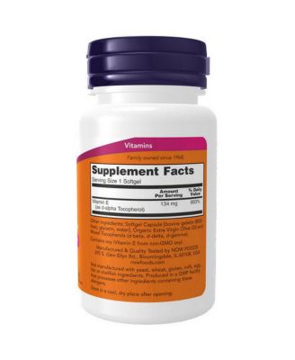 Vitamin E-200 With Mixed Tocopherols, 100 Softgels