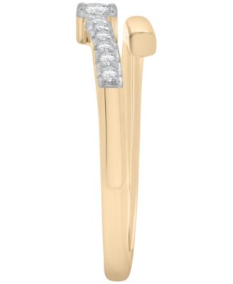 Diamond Open Ring (1/6 ct. t.w.) in 10K Yellow Gold , Created for Macy's
