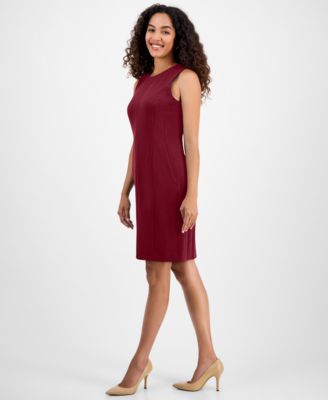 Women's Sleeveless Multi-Seam Sheath Dress, Regular & Petite