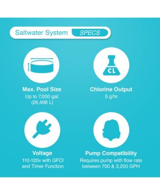 Krystal Clear Saltwater System for 7000 Gallon Above Ground Swimming Pool