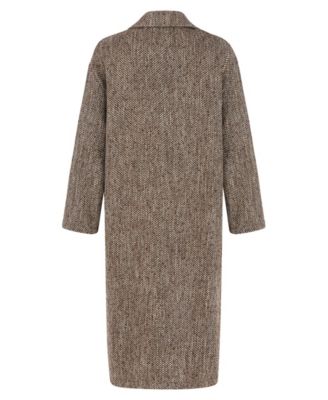 Women's Oversized Herringbone Coat