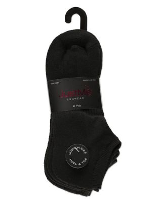 Women's 6 Pair Pack Sports Half Cushioned Low Cut Socks