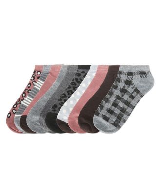 Women's 10 Pair Pack Leopard Low Cut Socks