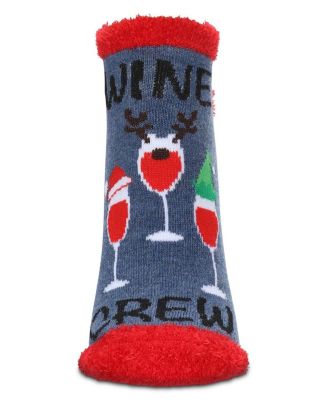 Women's Tis The Season To Wine Low-Cut Non-Skid Socks