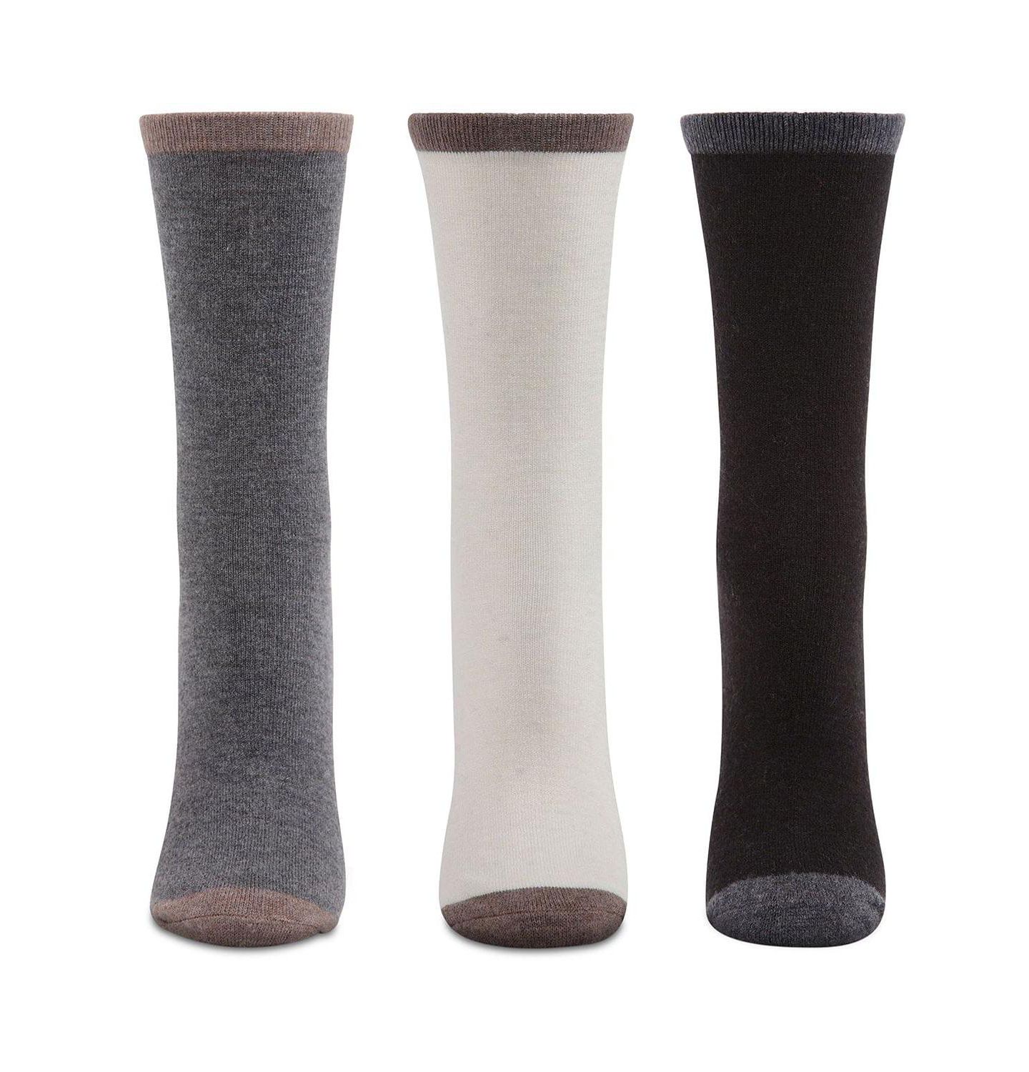 Носки Cashmere, средней высоты, 3 шт. — MeMoi, цвет: Чёрный — фото 3