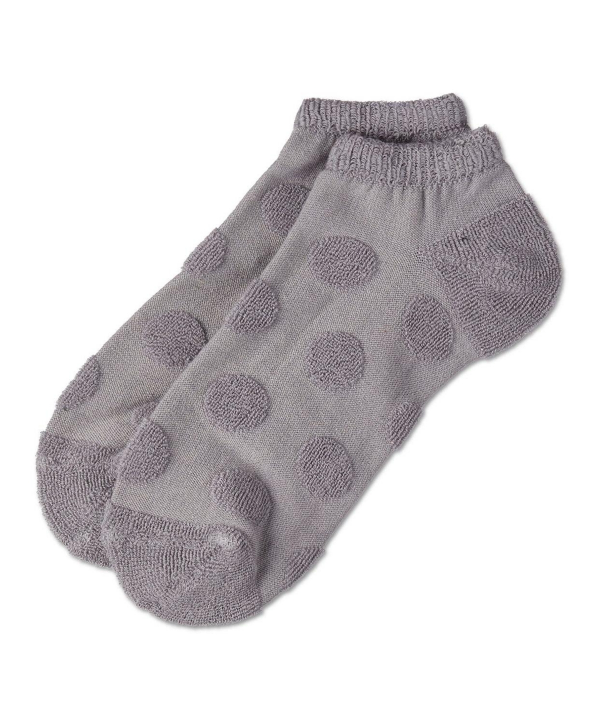 MeMoi Women's Terry Dot Low Cut Socks