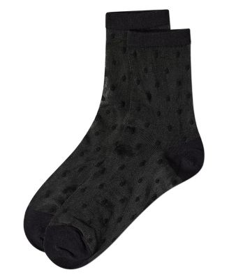 Women's Sheer-All-Over Polka Dot Ankle Sock