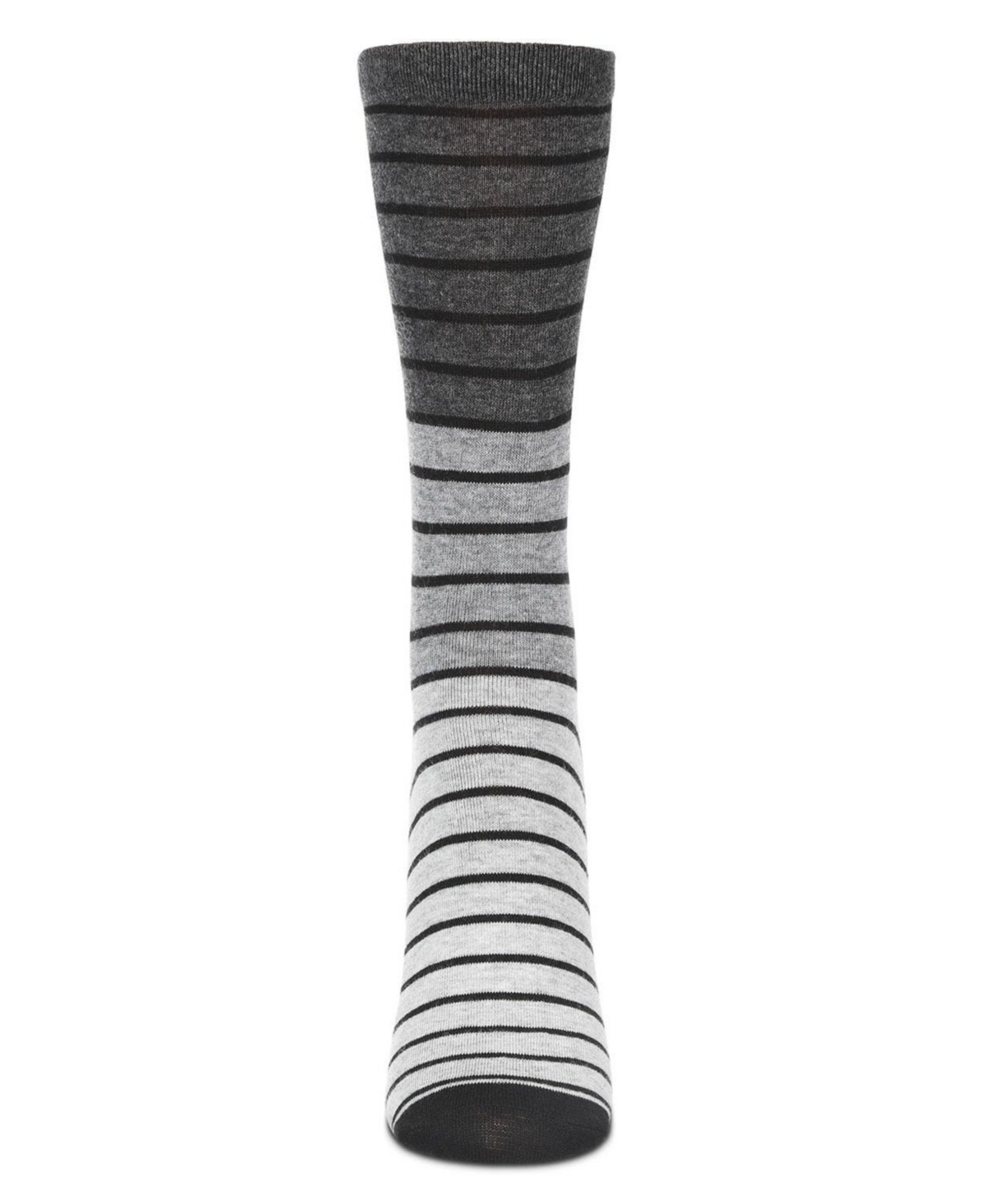 MeMoi Women's Shaded Stripes Wool Blend Crew Socks