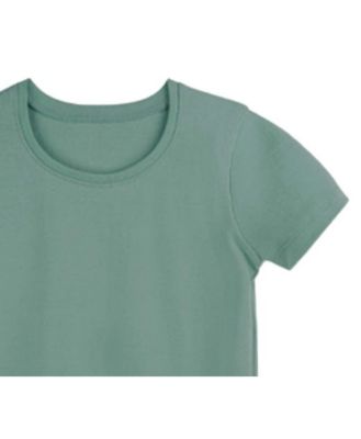 Toddler Girls Fair Trade Organic Cotton Ribbed Scoop Neck Tee