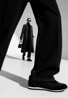 Rag and Co Womens Pattens Genuine Suede Leather Sneakers