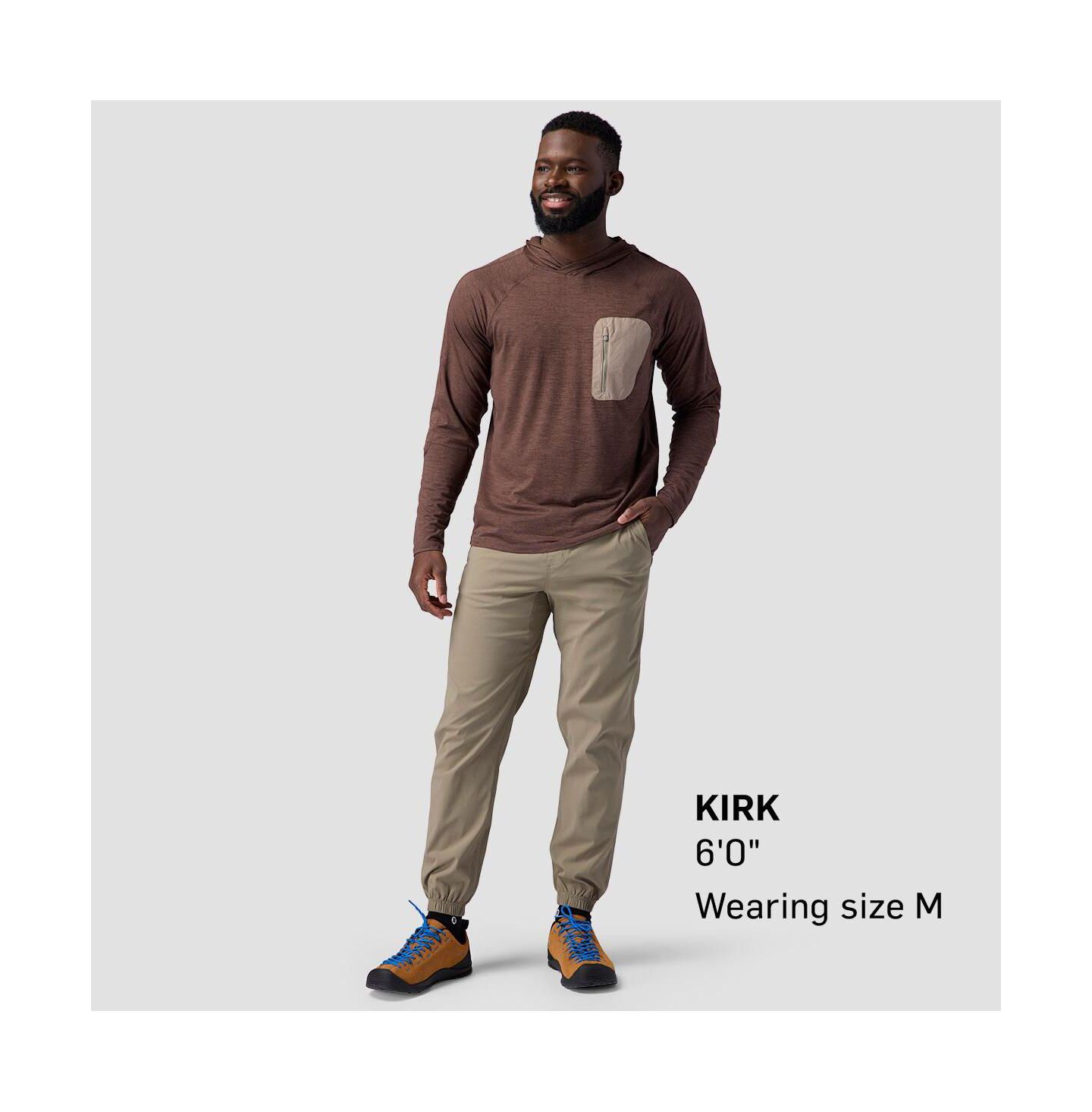 Мужское худи Backcountry Destination Pullover Performance Shirts Long Sleeve, цвет: Bracken — фото 5
