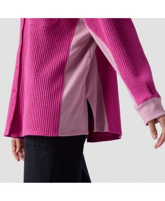 Women's Waffle Button-Up Button Ups