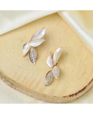 Women's Silver Flora Drop Earrings