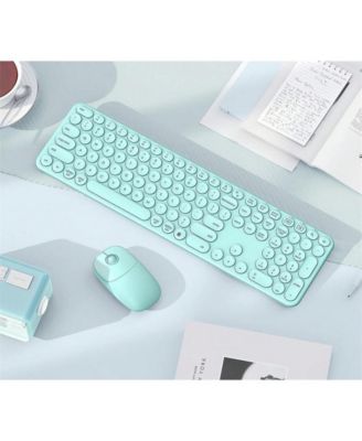  USB & Type C 2-In-1 Receiver, SK73-3 Full Size Wireless Keyboard Mouse Combo,Compatible with Laptop, Desktop - Wireless Keyboard And Mouse