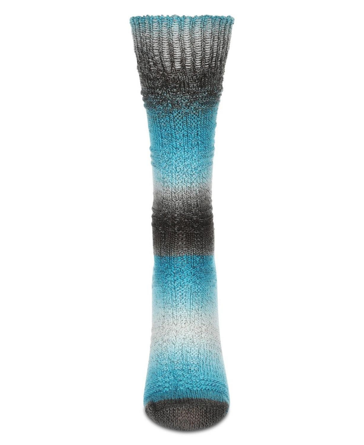 MeMoi Women's Gradient Stripe Soft and Warm Crew Sock