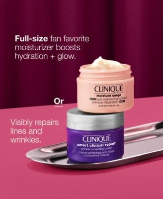 Choose a FREE Full-Size Hydrating Moisturizer or De-aging Face cream with any $60 Clinique purchase (Up to a $169 Value)