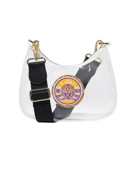 Женская сумка Stoney Clover Lane LSU Tigers Clear Curved Crossbody