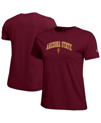 Champion - Women's Maroon Arizona State Sun Devils Arched Over Logo T-Shirt