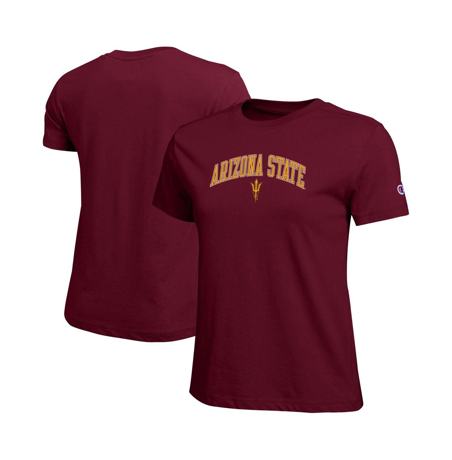 Женская футболка Champion Maroon Arizona State Sun Devils Arched Over Logo — фото 1