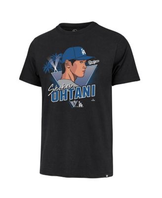 Men's Shohei Ohtani Black Los Angeles Dodgers Player Caricature Franklin T-Shirt