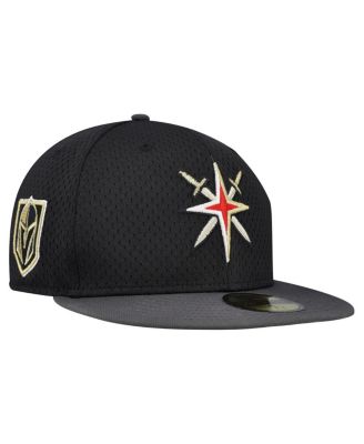 New Era - Men's Black/Gray Vegas Golden Knights Mesh Crown Two-Tone 59FIFTY Fitted Hat