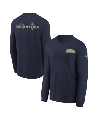 Nike - Big Boys and Girls College Navy Seattle Seahawks 2025 Rivalries Collection Long Sleeve T-Shirt