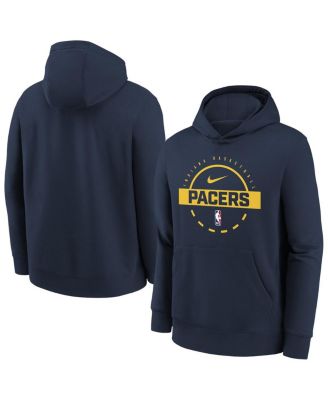 Nike - Big Boys and Girls Navy Indiana Pacers 2025/26 Club Fleece Practice Hoodie