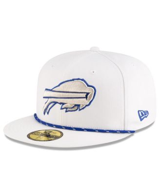 New Era - Men's White Buffalo Bills 2025 Rivalries Collection Sideline Rope 59FIFTY Fitted Hat