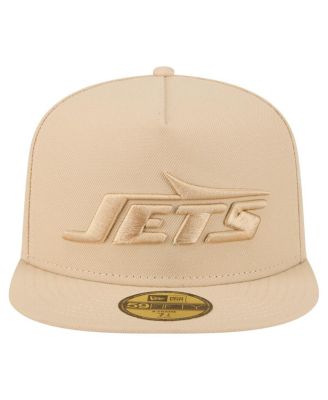 Men's Beige New York Jets Color Pack A-Frame 59FIFTY Fitted Hat