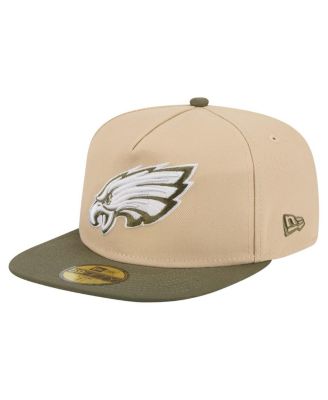 New Era - Men's Beige/Olive Philadelphia Eagles Color Pack A-Frame 59FIFTY Fitted Hat