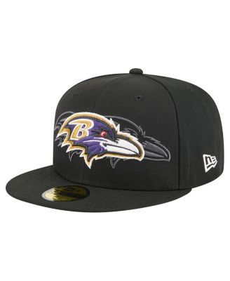 New Era - Men's Black Baltimore Ravens Tri-Hit 59FIFTY Fitted Hat