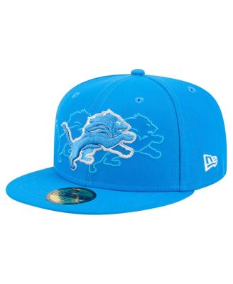 New Era - Men's Blue Detroit Lions Tri-Hit 59FIFTY Fitted Hat