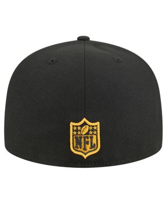 Men's Black Pittsburgh Steelers Tri-Hit 59FIFTY Fitted Hat