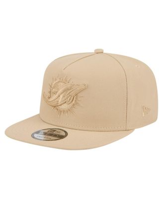 New Era - Men's Light Beige Miami Dolphins Color Pack A-Frame 9FIFTY Snapback Hat